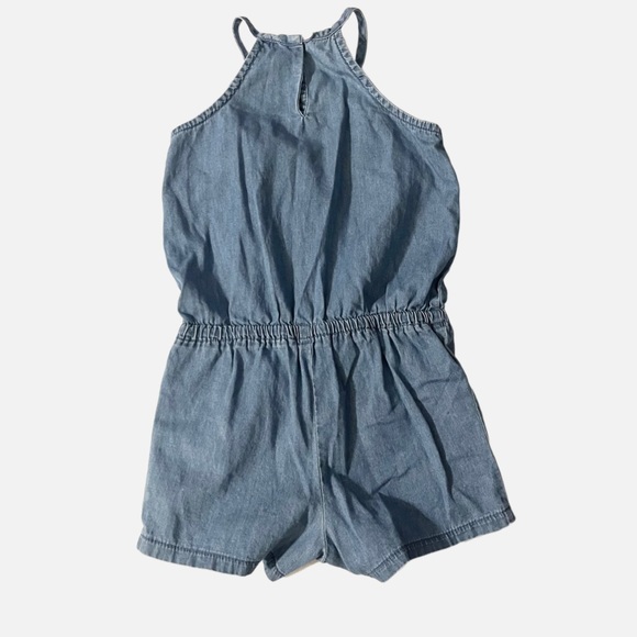 The Children’s Place Soft Denim Shorts Romper With Bottom Snaps Children’s Sz 3T - Picture 13 of 14